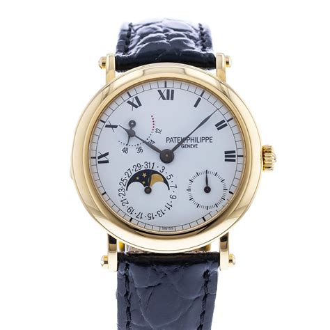 patek philippe power reserve 5054|Authentic Used Patek Philippe Calatrava Moonphase Power .